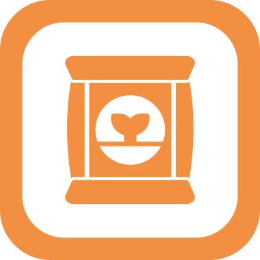 Gübre simgesi, vektör illüstrasyonu