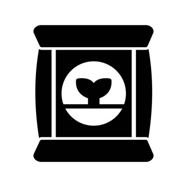 Gübre simgesi, vektör illüstrasyonu