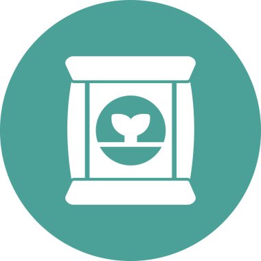 Gübre simgesi, vektör illüstrasyonu