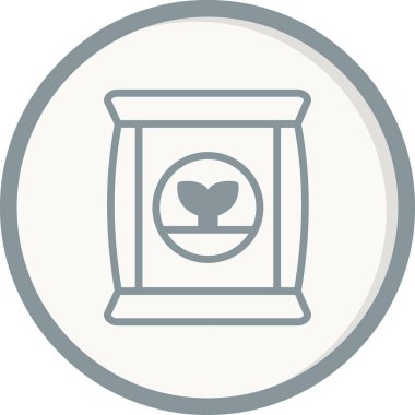 Gübre simgesi, vektör illüstrasyonu