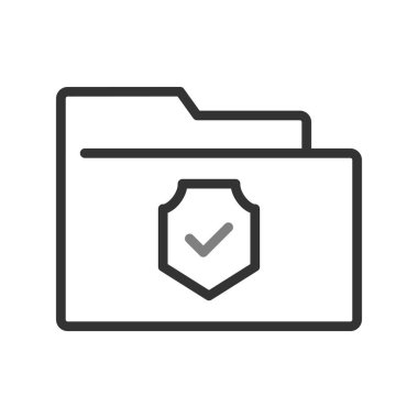 Bilgisayar ui dizini basit simgesi, vektör illüstrasyonu