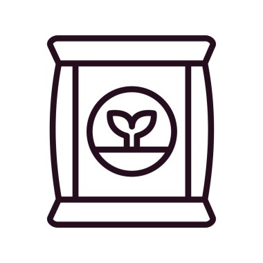 Gübre simgesi, vektör illüstrasyonu