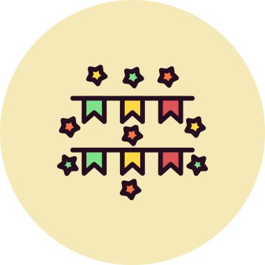 Yıldız simgesinin vektör illüstrasyonu