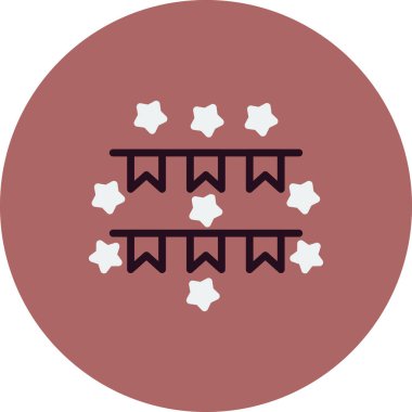 Bir yıldız simgesinin vektör illüstrasyonu