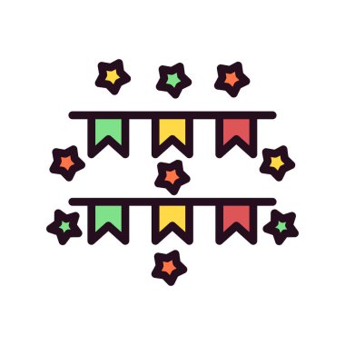 Çelenk, vektör illüstrasyonu basit tasarım