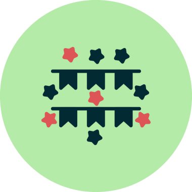 Çelenk, vektör illüstrasyonu basit tasarım