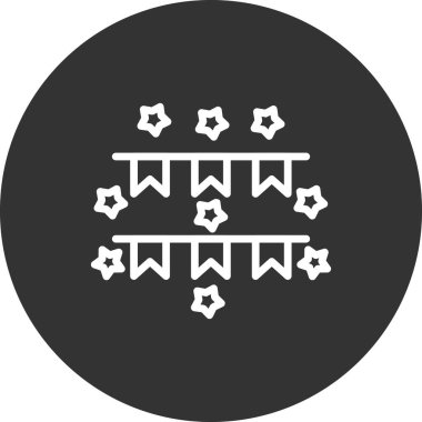 Çelenk, web simgesi basit illüstrasyon