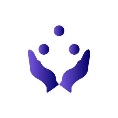 Çember logo vektörü olan el