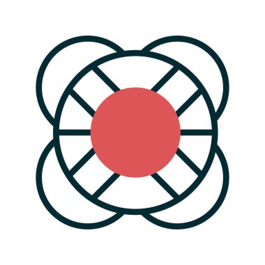 yaşam şamandırası vektör illüstrasyonu 