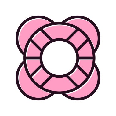 yaşam şamandırası vektör illüstrasyonu 