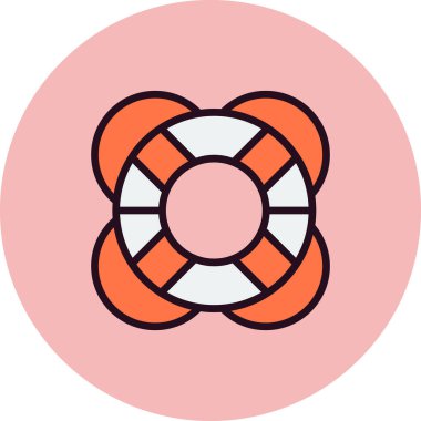 yaşam şamandırası vektör illüstrasyonu 