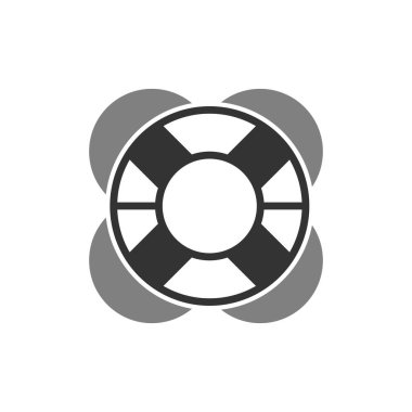 yaşam şamandırası vektör illüstrasyonu 