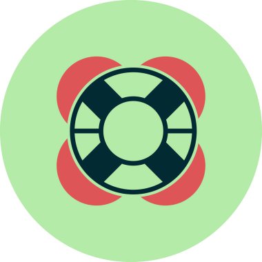 yaşam şamandırası vektör illüstrasyonu 