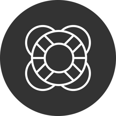 yaşam şamandırası vektör illüstrasyonu 