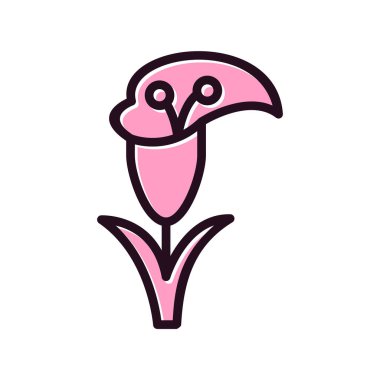 Zambak çiçeği vektör çizim