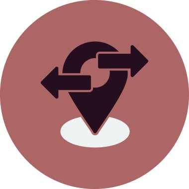 Konum simgesinin vektör illüstrasyonu