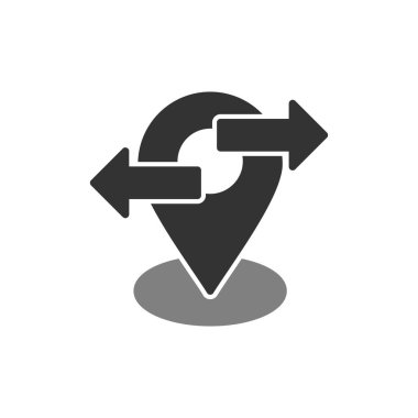 Konum simgesinin vektör illüstrasyonu