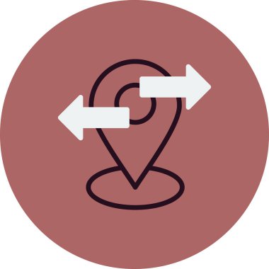 Konum simgesinin vektör illüstrasyonu