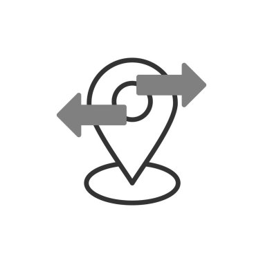 Konum simgesinin vektör illüstrasyonu