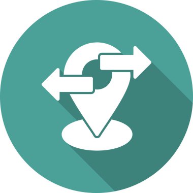 Konum simgesinin vektör illüstrasyonu