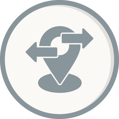 Konum simgesinin vektör illüstrasyonu