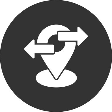 Konum simgesinin vektör illüstrasyonu