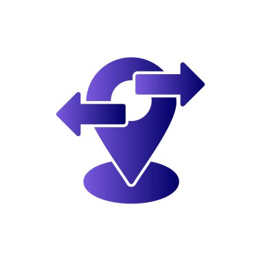 konum simgesi vektör illüstrasyonu