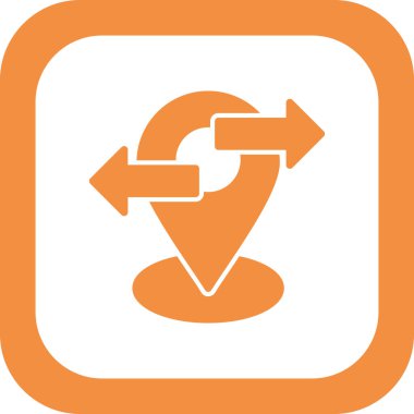 konum simgesi vektör illüstrasyonu