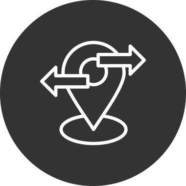 konum simgesi vektör illüstrasyonu