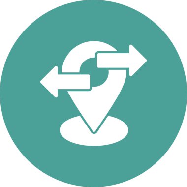 konum simgesi vektör illüstrasyonu