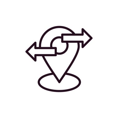 konum simgesi vektör illüstrasyonu