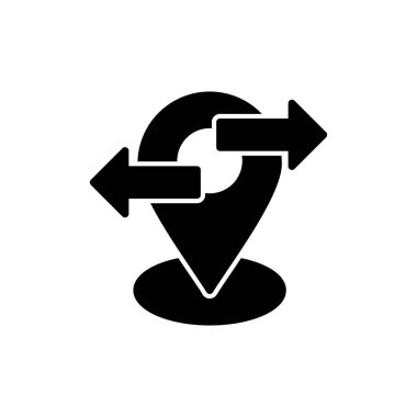 konum simgesi vektör illüstrasyonu