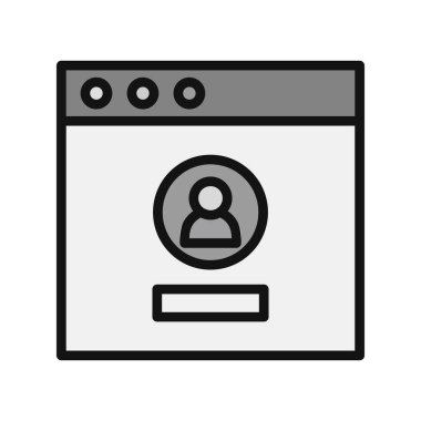 Giriş simgesi, vektör illüstrasyonu