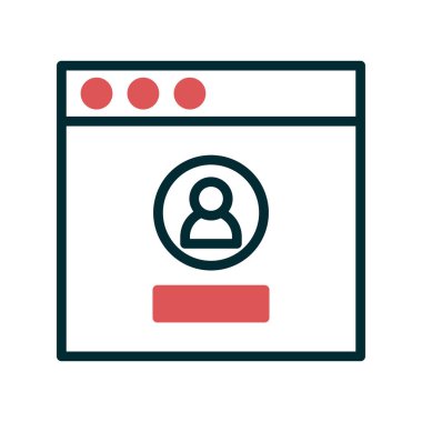 Giriş simgesi, vektör illüstrasyonu