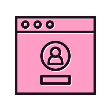 Giriş simgesi, vektör illüstrasyonu