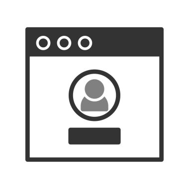 Giriş simgesi, vektör illüstrasyonu