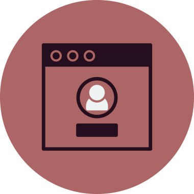 Giriş simgesi, vektör illüstrasyonu