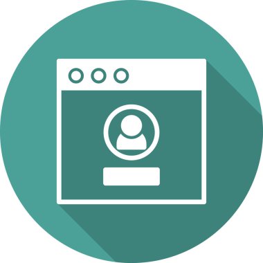 Giriş simgesi, vektör illüstrasyonu