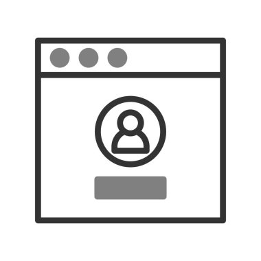 Giriş simgesi, vektör illüstrasyonu