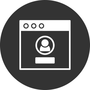 Giriş simgesi, vektör illüstrasyonu