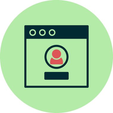 Giriş simgesi, vektör illüstrasyonu