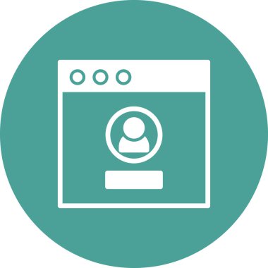 Giriş simgesi, vektör illüstrasyonu