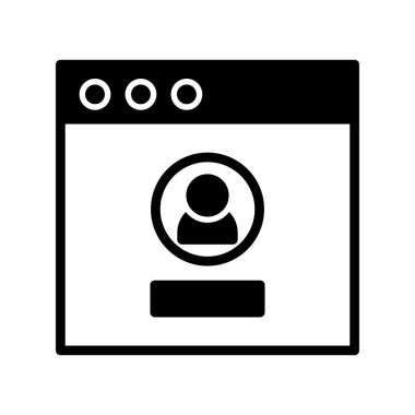 Giriş simgesi, vektör illüstrasyonu