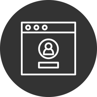 Giriş simgesi, vektör illüstrasyonu