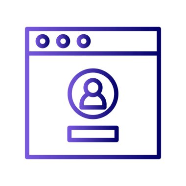 Giriş simgesi, vektör illüstrasyonu