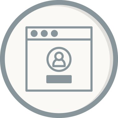 Giriş simgesi, vektör illüstrasyonu