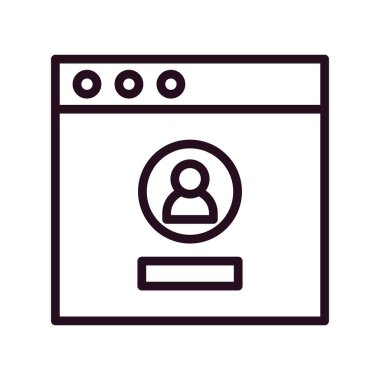 Giriş simgesi, vektör illüstrasyonu