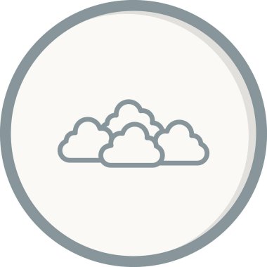 Bulut simgesi vektör illüstrasyonu