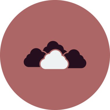 Bulut simgesi vektör illüstrasyonu