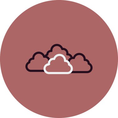 Bulut simgesi vektör illüstrasyonu